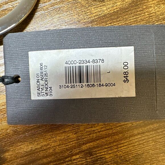 Armani Exchange A/X Belt Womens Silver Chain Hoops Retro Inspired Adjustable - Picture 4 of 7